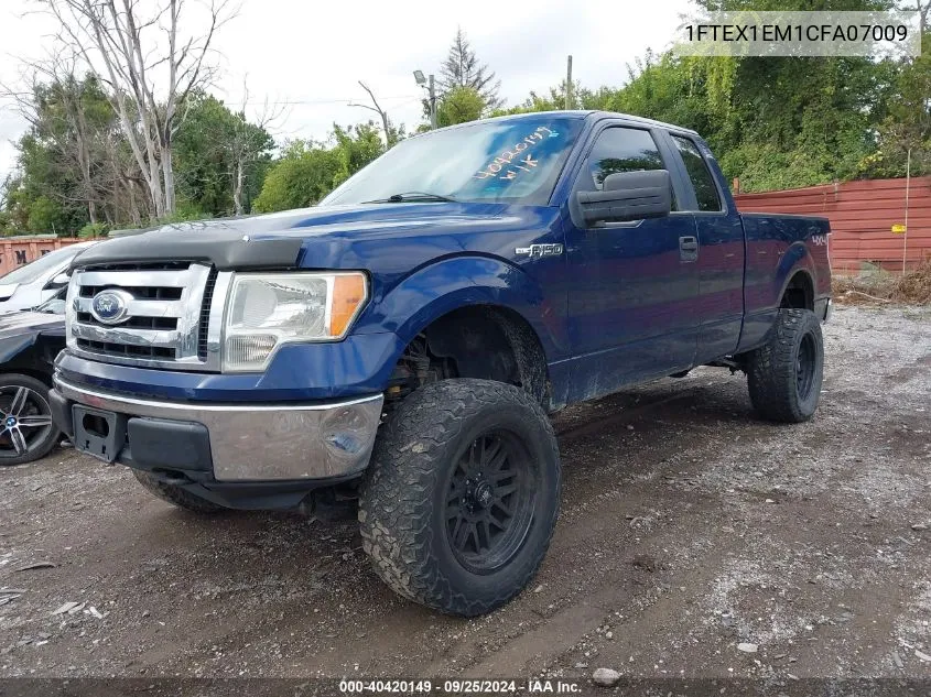 2012 Ford F-150 Xlt VIN: 1FTEX1EM1CFA07009 Lot: 40420149