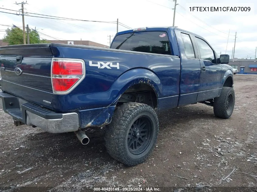 1FTEX1EM1CFA07009 2012 Ford F-150 Xlt