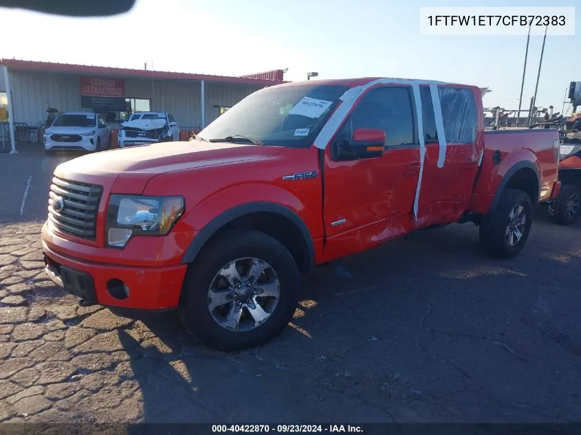 2012 Ford F-150 Fx4 VIN: 1FTFW1ET7CFB72383 Lot: 40422870