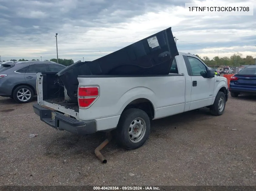 1FTNF1CT3CKD41708 2012 Ford F-150 Xl