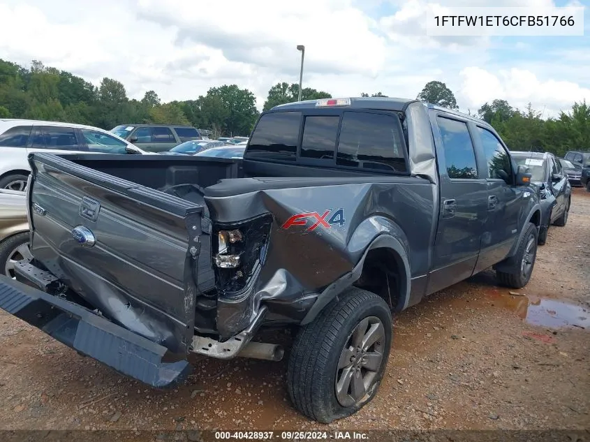 1FTFW1ET6CFB51766 2012 Ford F-150 Fx4