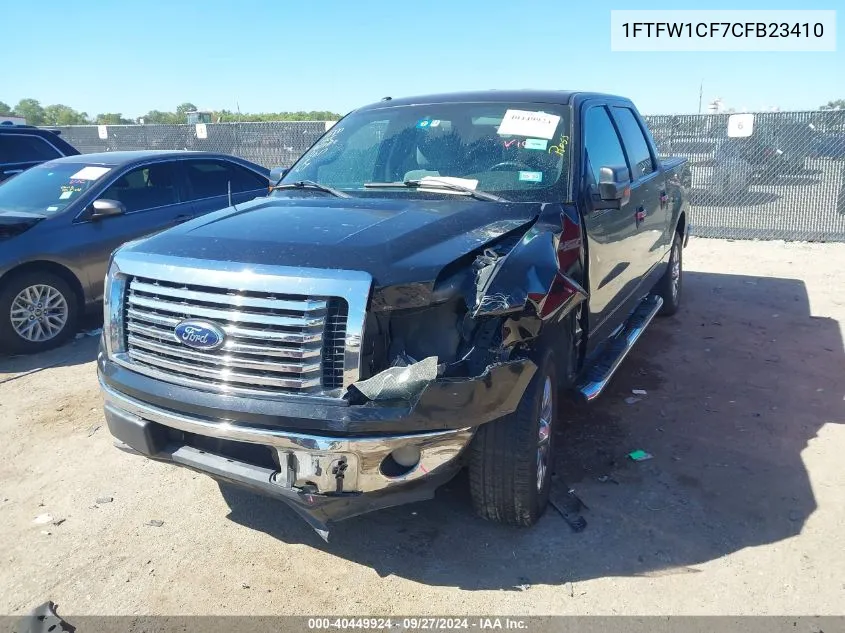 2012 Ford F-150 Xlt VIN: 1FTFW1CF7CFB23410 Lot: 40449924