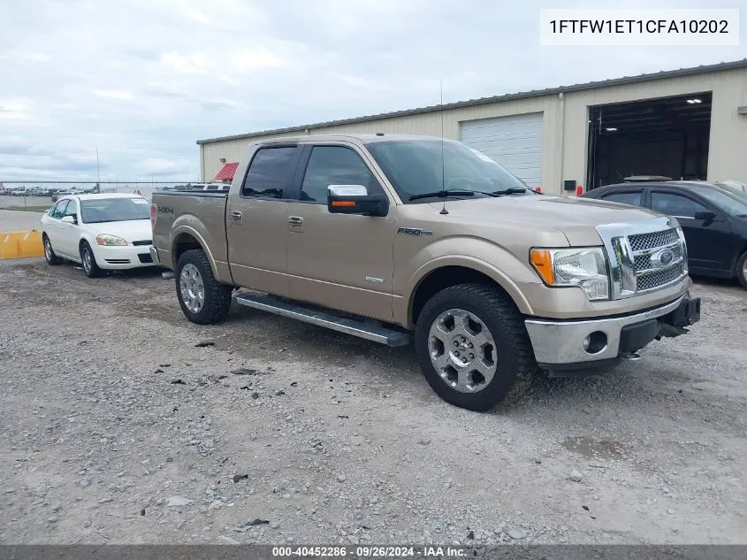 1FTFW1ET1CFA10202 2012 Ford F-150 Lariat