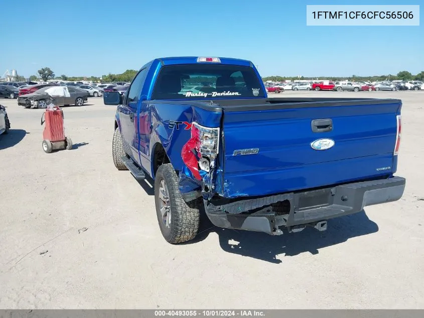 2012 Ford F-150 Stx VIN: 1FTMF1CF6CFC56506 Lot: 40493055