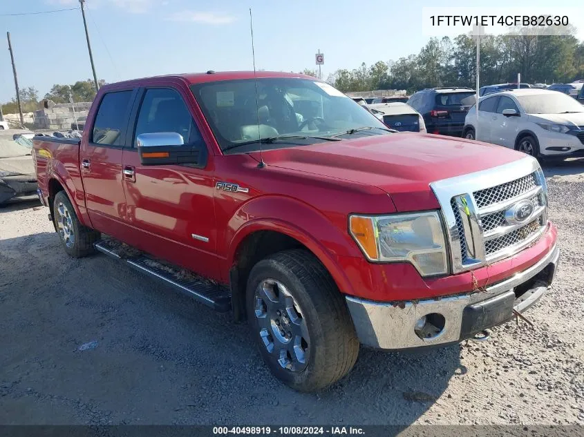 2012 Ford F-150 Lariat VIN: 1FTFW1ET4CFB82630 Lot: 40498919