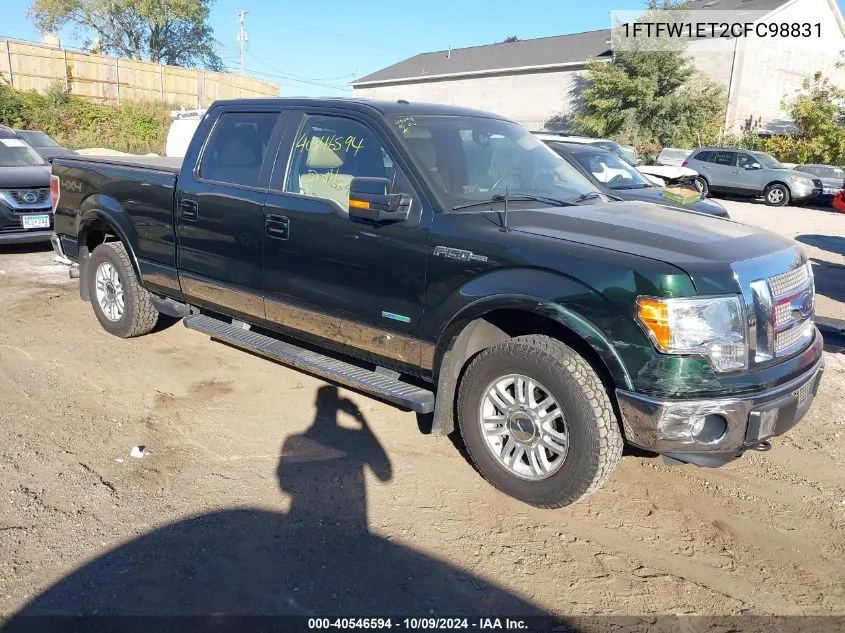 2012 Ford F150 Supercrew VIN: 1FTFW1ET2CFC98831 Lot: 40546594