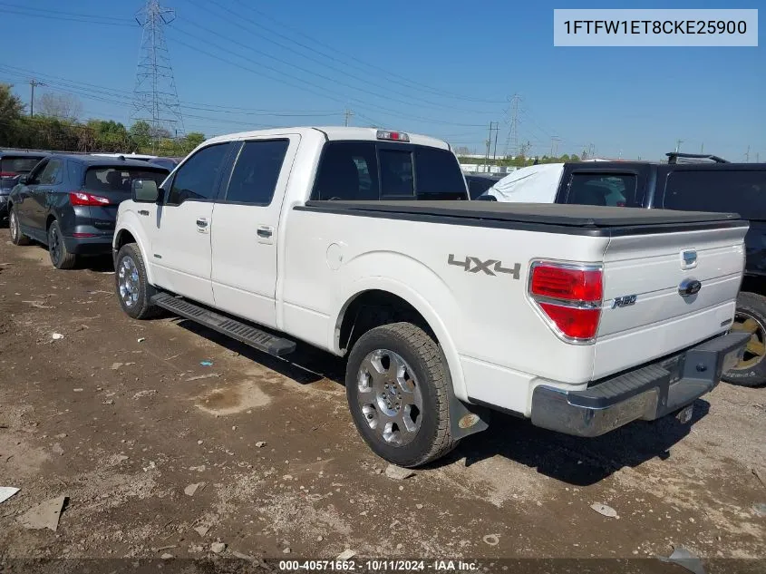 1FTFW1ET8CKE25900 2012 Ford F150 Supercrew