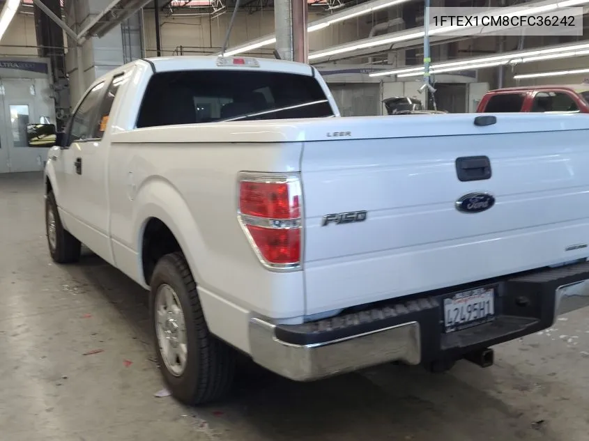 2012 Ford F150 Super Cab VIN: 1FTEX1CM8CFC36242 Lot: 40627943