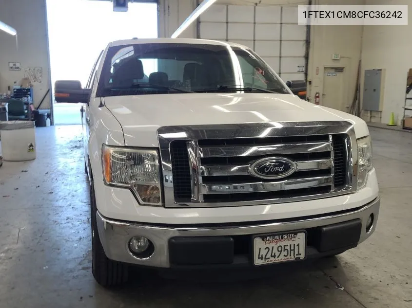 2012 Ford F150 Super Cab VIN: 1FTEX1CM8CFC36242 Lot: 40627943