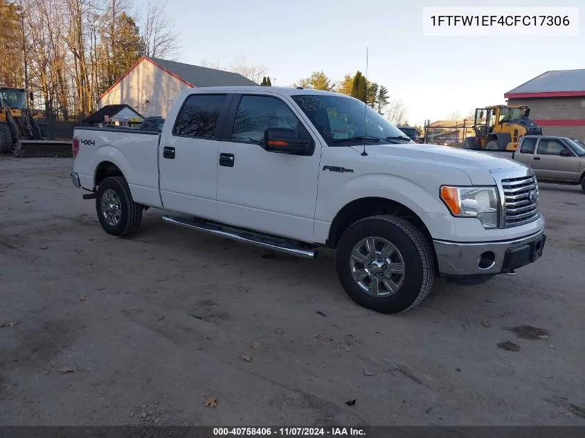 2012 Ford F-150 Xlt VIN: 1FTFW1EF4CFC17306 Lot: 40758406