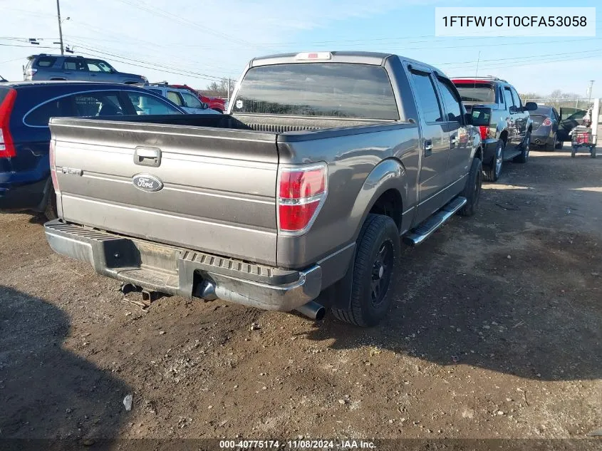 2012 Ford F-150 Xlt VIN: 1FTFW1CT0CFA53058 Lot: 40775174