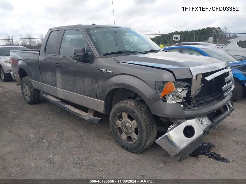 1FTFX1EF7CFD03352 2012 Ford F-150 Xlt