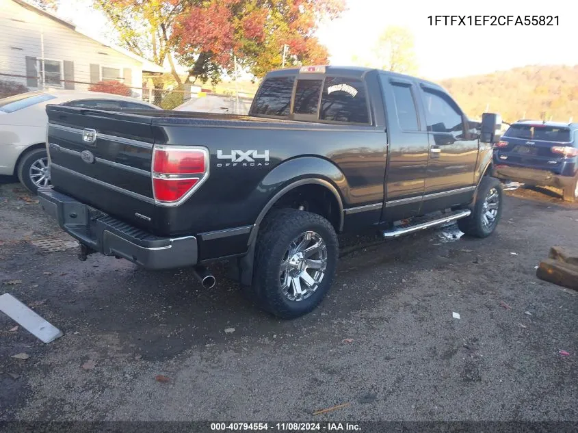 2012 Ford F-150 Xlt VIN: 1FTFX1EF2CFA55821 Lot: 40794554