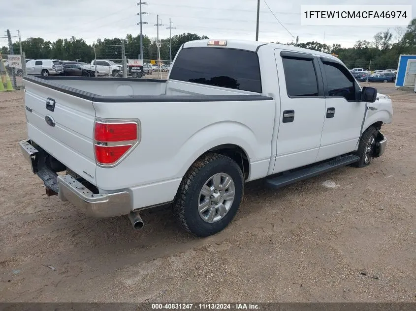 2012 Ford F-150 Xlt VIN: 1FTEW1CM4CFA46974 Lot: 40831247