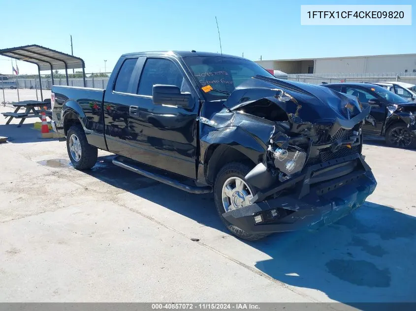 2012 Ford F-150 Xlt VIN: 1FTFX1CF4CKE09820 Lot: 40857072