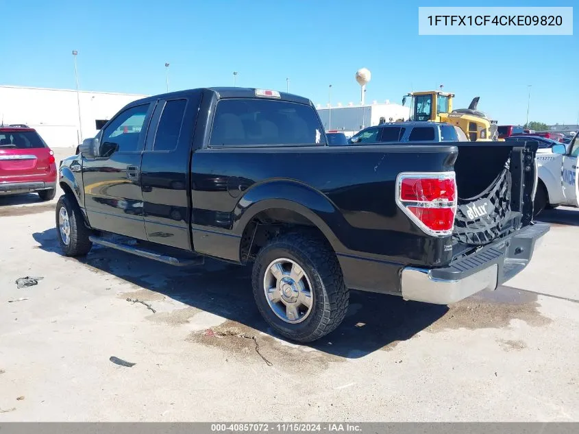 2012 Ford F-150 Xlt VIN: 1FTFX1CF4CKE09820 Lot: 40857072