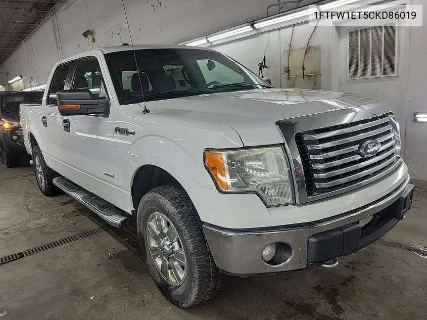 2012 Ford F-150 Xlt VIN: 1FTFW1ET5CKD86019 Lot: 40864944