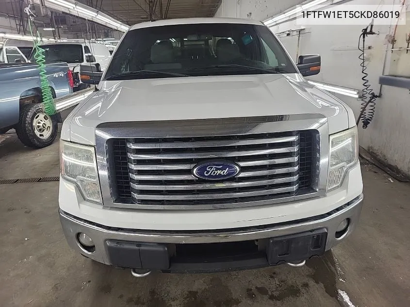 2012 Ford F-150 Xlt VIN: 1FTFW1ET5CKD86019 Lot: 40864944