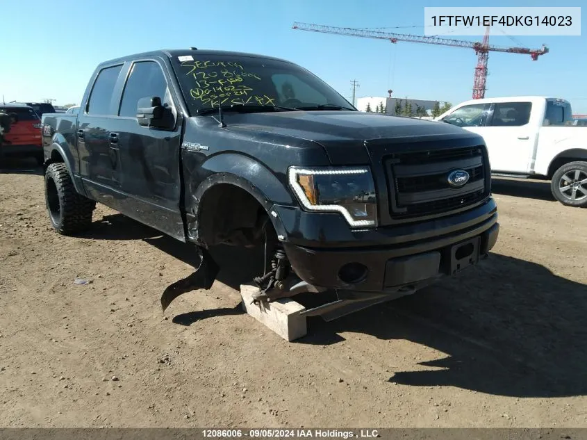 2013 Ford F150 Supercrew VIN: 1FTFW1EF4DKG14023 Lot: 12086006