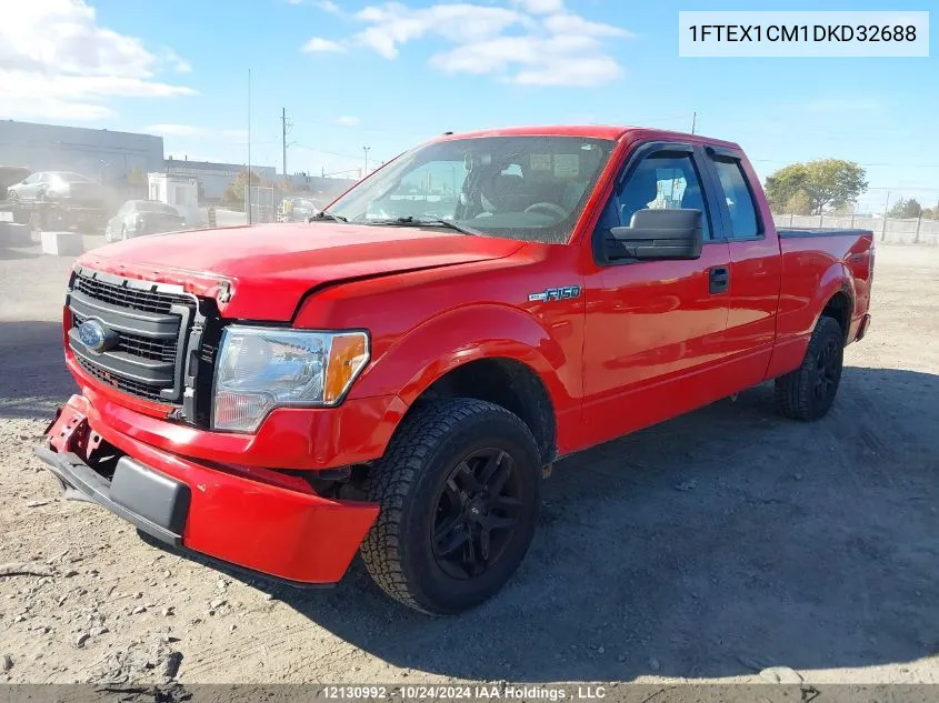 2013 Ford F-150 Stx VIN: 1FTEX1CM1DKD32688 Lot: 12130992