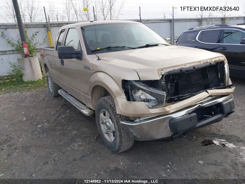 2013 Ford F150 Super Cab VIN: 1FTEX1EMXDFA32640 Lot: 12148952