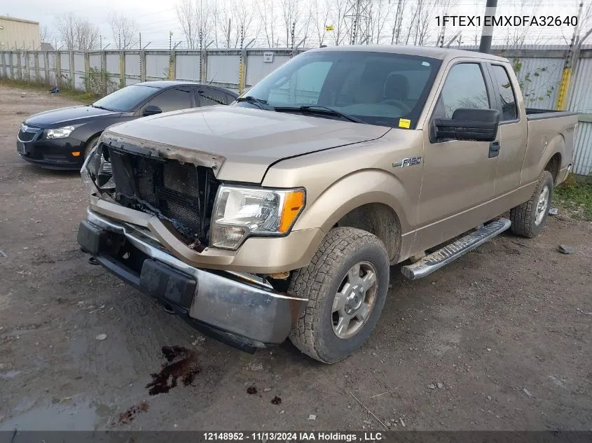 2013 Ford F150 Super Cab VIN: 1FTEX1EMXDFA32640 Lot: 12148952