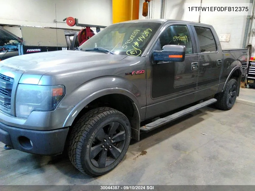 1FTFW1EF0DFB12375 2013 Ford F150 Supercrew