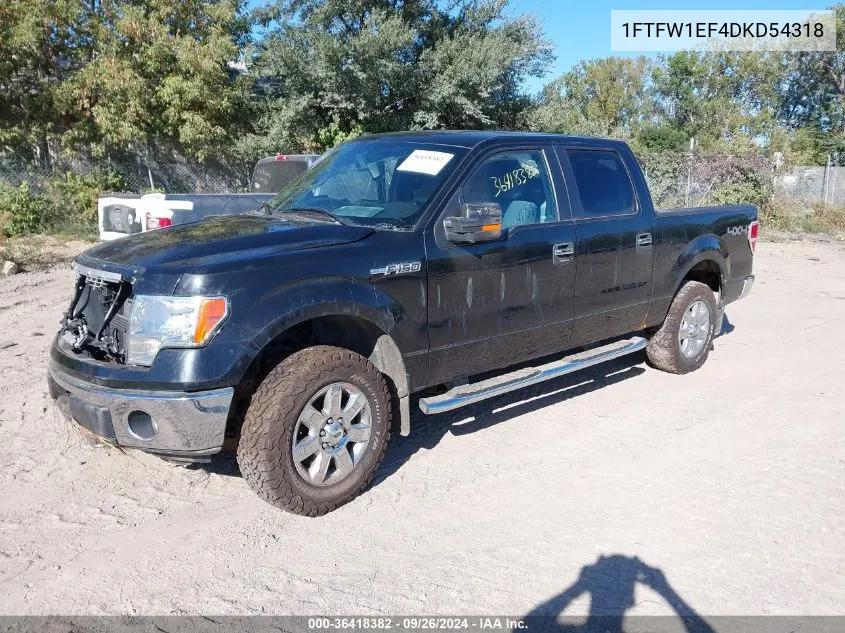 1FTFW1EF4DKD54318 2013 Ford F-150 Xlt