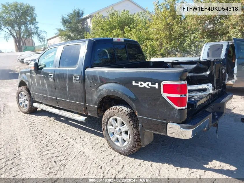 1FTFW1EF4DKD54318 2013 Ford F-150 Xlt