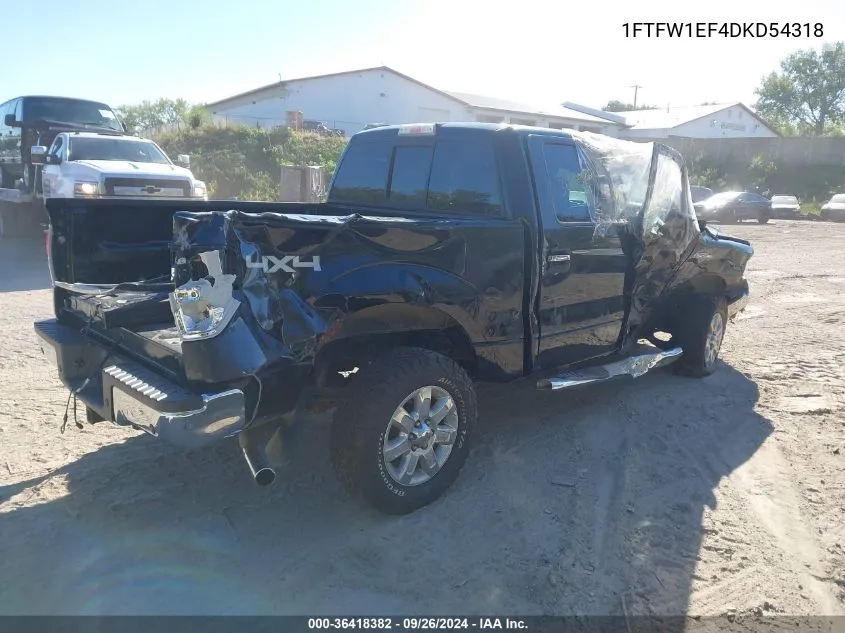 1FTFW1EF4DKD54318 2013 Ford F-150 Xlt