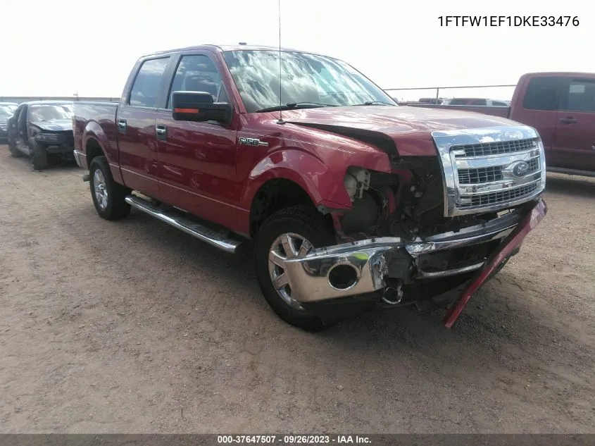 2013 Ford F-150 Xl/Xlt/Fx4/Lariat VIN: 1FTFW1EF1DKE33476 Lot: 37647507