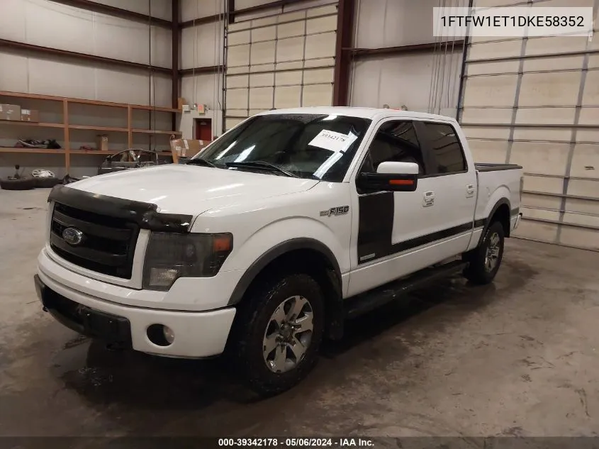 1FTFW1ET1DKE58352 2013 Ford F-150 Fx4