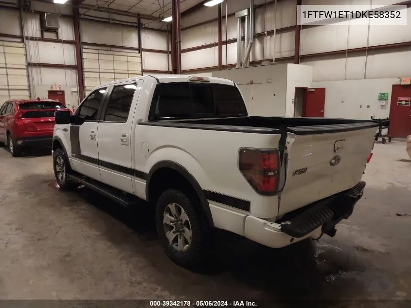 2013 Ford F-150 Fx4 VIN: 1FTFW1ET1DKE58352 Lot: 39342178