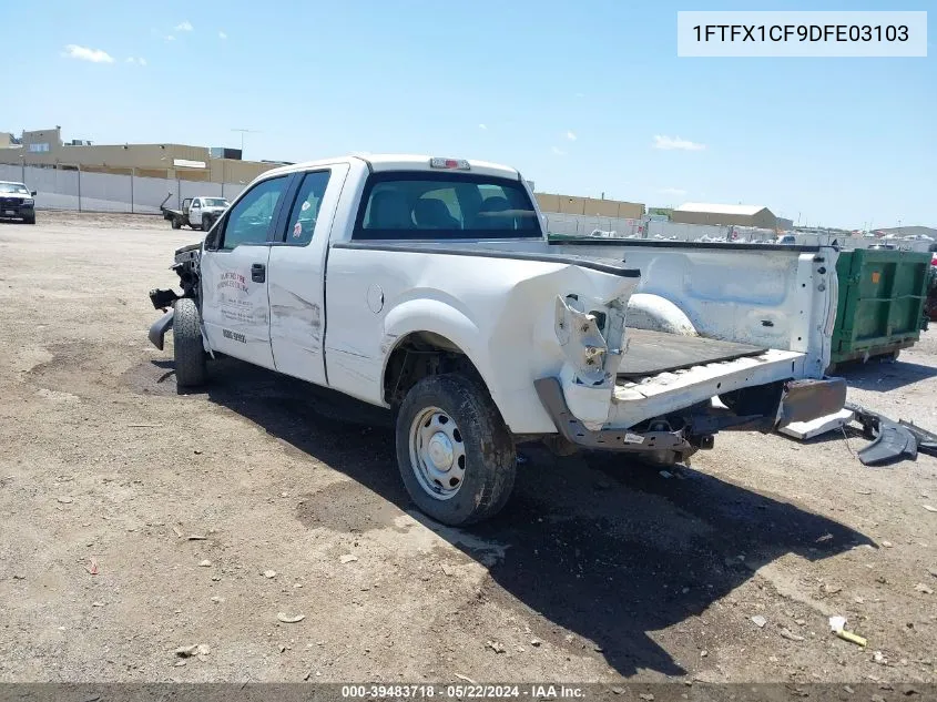 2013 Ford F-150 Xl VIN: 1FTFX1CF9DFE03103 Lot: 39483718