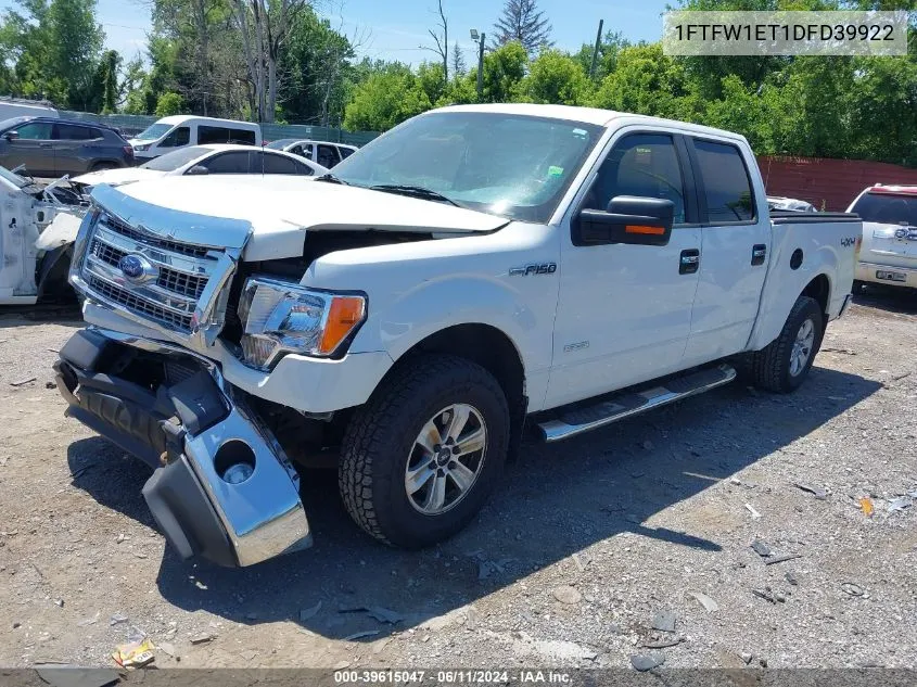 2013 Ford F-150 Xlt VIN: 1FTFW1ET1DFD39922 Lot: 39615047