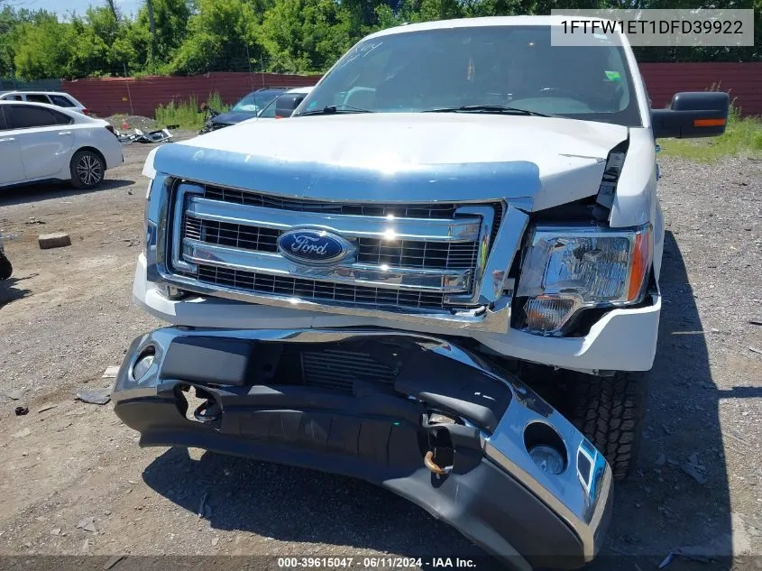 2013 Ford F-150 Xlt VIN: 1FTFW1ET1DFD39922 Lot: 39615047