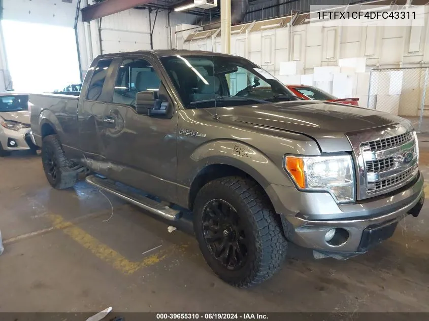 2013 Ford F-150 Xlt VIN: 1FTFX1CF4DFC43311 Lot: 39655310