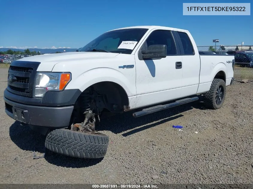 2013 Ford F-150 Xl VIN: 1FTFX1ET5DKE95322 Lot: 39687691