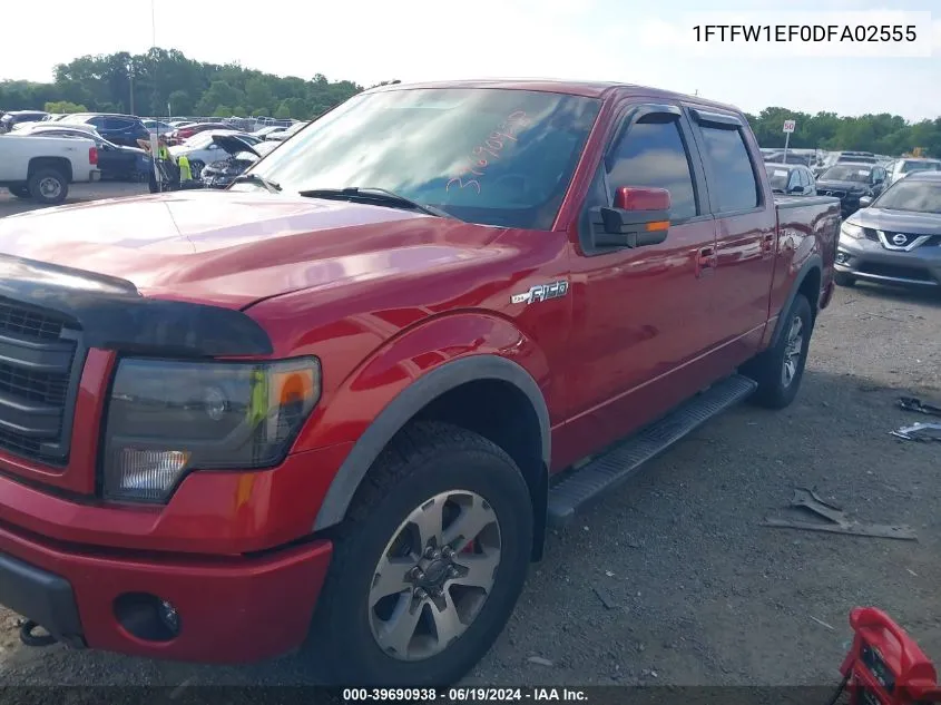 1FTFW1EF0DFA02555 2013 Ford F-150 Fx4