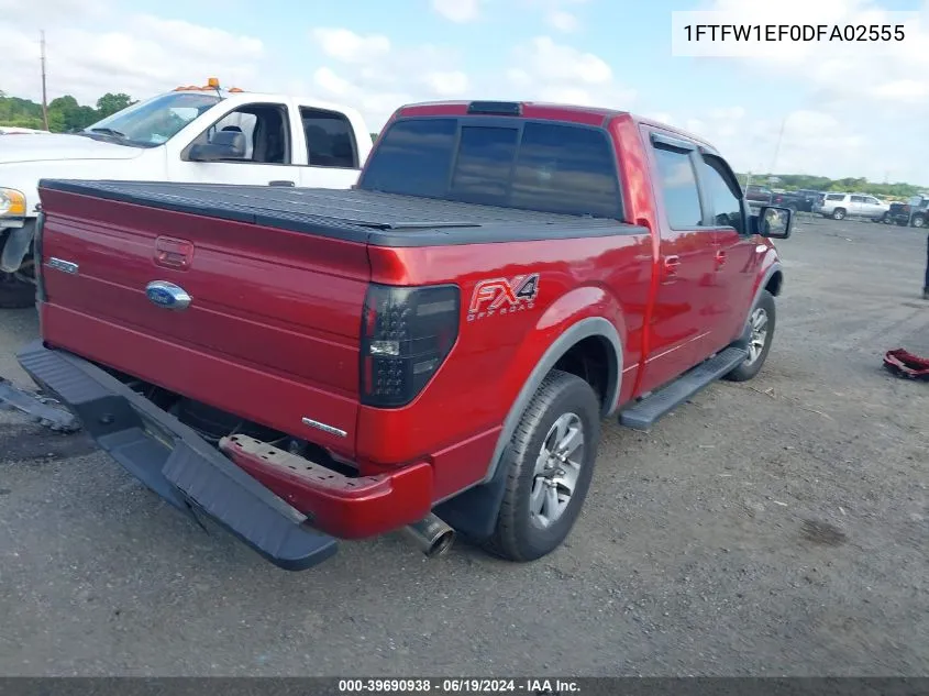 2013 Ford F-150 Fx4 VIN: 1FTFW1EF0DFA02555 Lot: 39690938