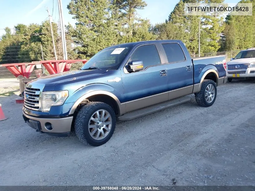 2013 Ford F-150 King Ranch VIN: 1FTFW1ET6DKD15428 Lot: 39758048