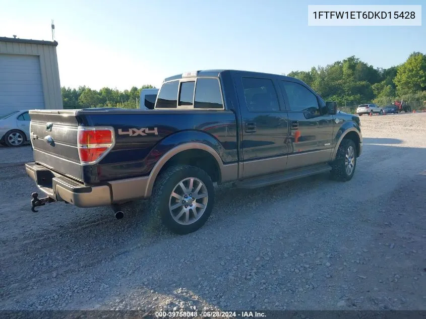 2013 Ford F-150 King Ranch VIN: 1FTFW1ET6DKD15428 Lot: 39758048