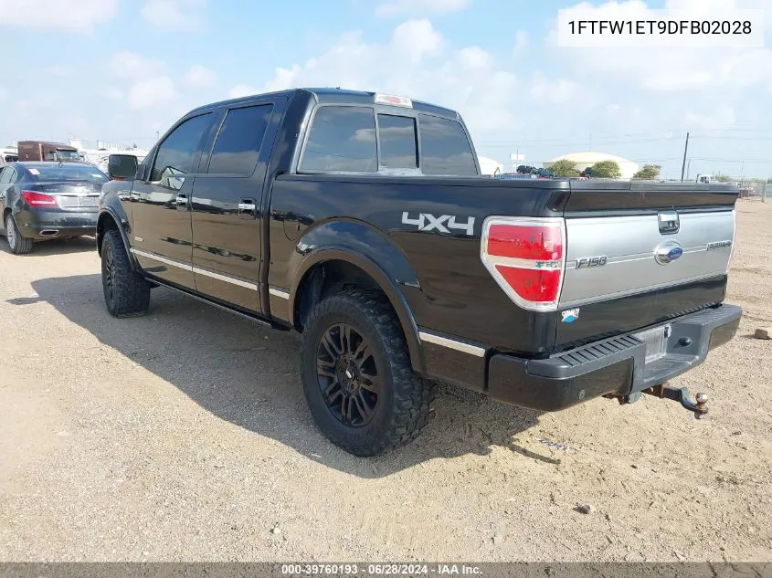 1FTFW1ET9DFB02028 2013 Ford F-150 Platinum