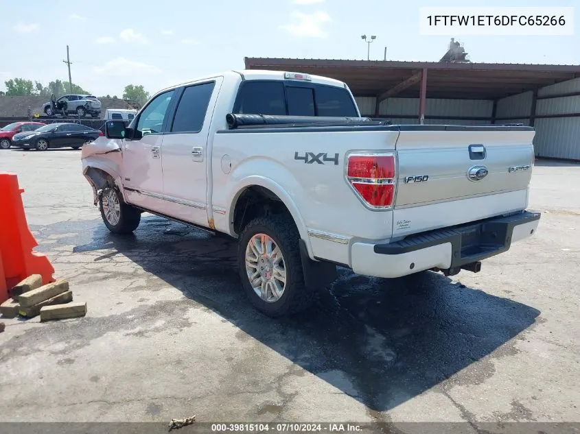 2013 Ford F-150 Platinum VIN: 1FTFW1ET6DFC65266 Lot: 39815104