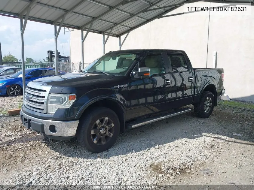 2013 Ford F-150 Lariat VIN: 1FTFW1EF8DKF82631 Lot: 39836103