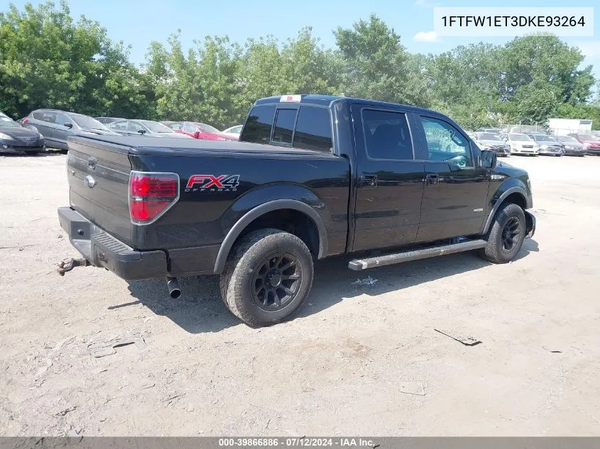 2013 Ford F-150 Fx4 VIN: 1FTFW1ET3DKE93264 Lot: 39866886