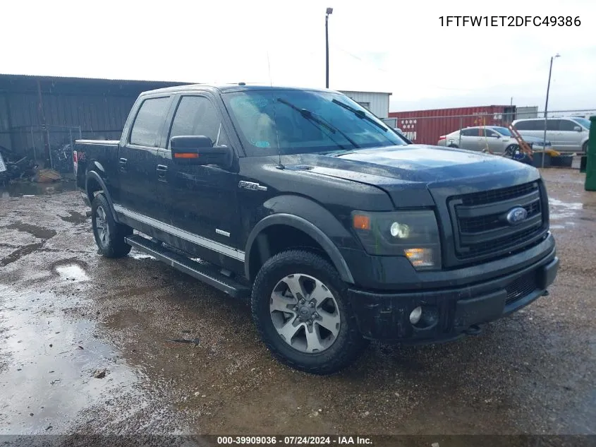 1FTFW1ET2DFC49386 2013 Ford F-150 Fx4