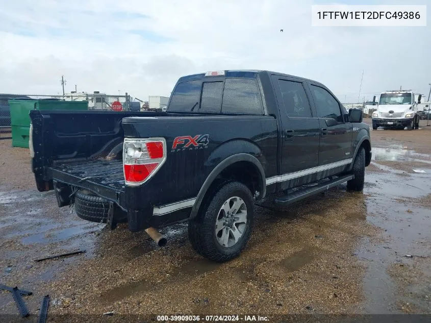 1FTFW1ET2DFC49386 2013 Ford F-150 Fx4