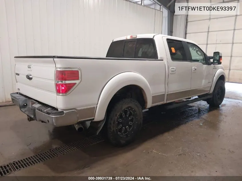 1FTFW1ET0DKE93397 2013 Ford F-150 Lariat