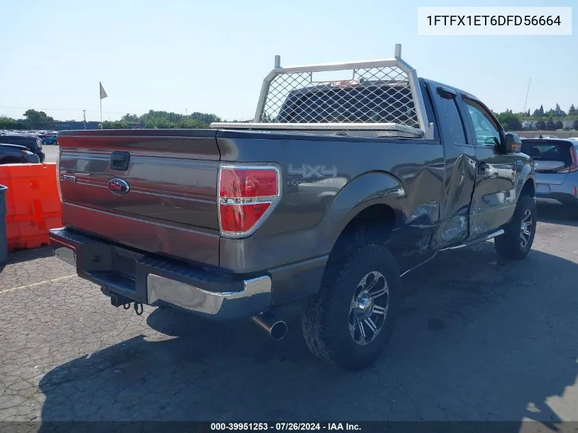 1FTFX1ET6DFD56664 2013 Ford F150 Super Cab